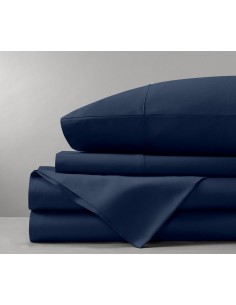 Lenjerie de pat Signature de Luxe Bleu Royale - 1 2