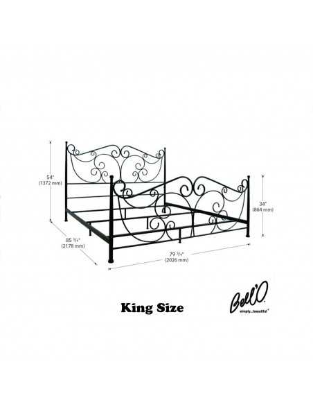 Cadru de pat metalic Dark Bronze - 2 Cadru de pat metalic Dark Bronze - 2