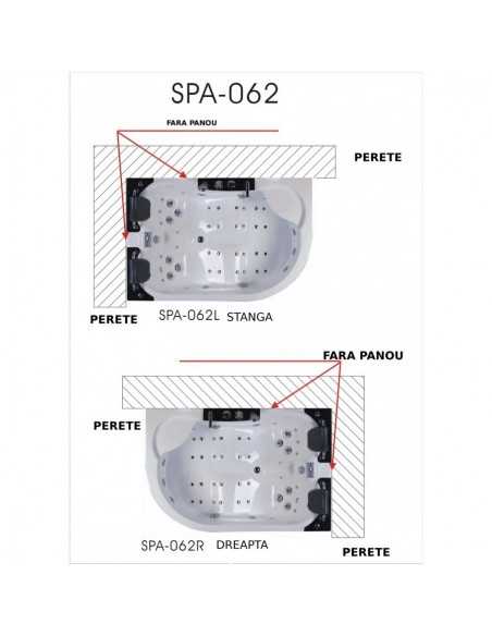 Cada cu hidromasaj SPA-062 - stanga - 4 Cada cu hidromasaj SPA-062 - stanga - 4